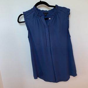 Ann Taylor Deep Blue  Blouse, Small